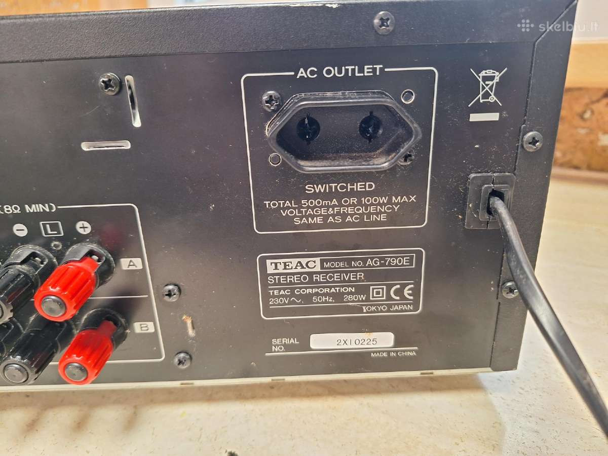 Teac receiver ag -790 - nuotraukos Nr. 6