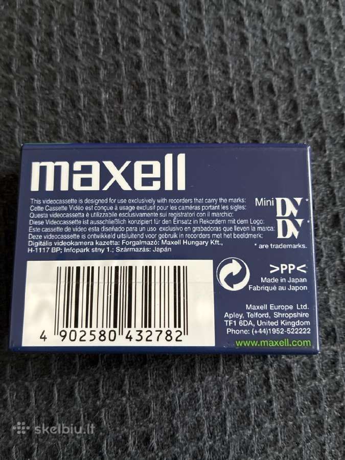 Video kasetė Mini Dv 60 Maxell - nuotraukos Nr. 2