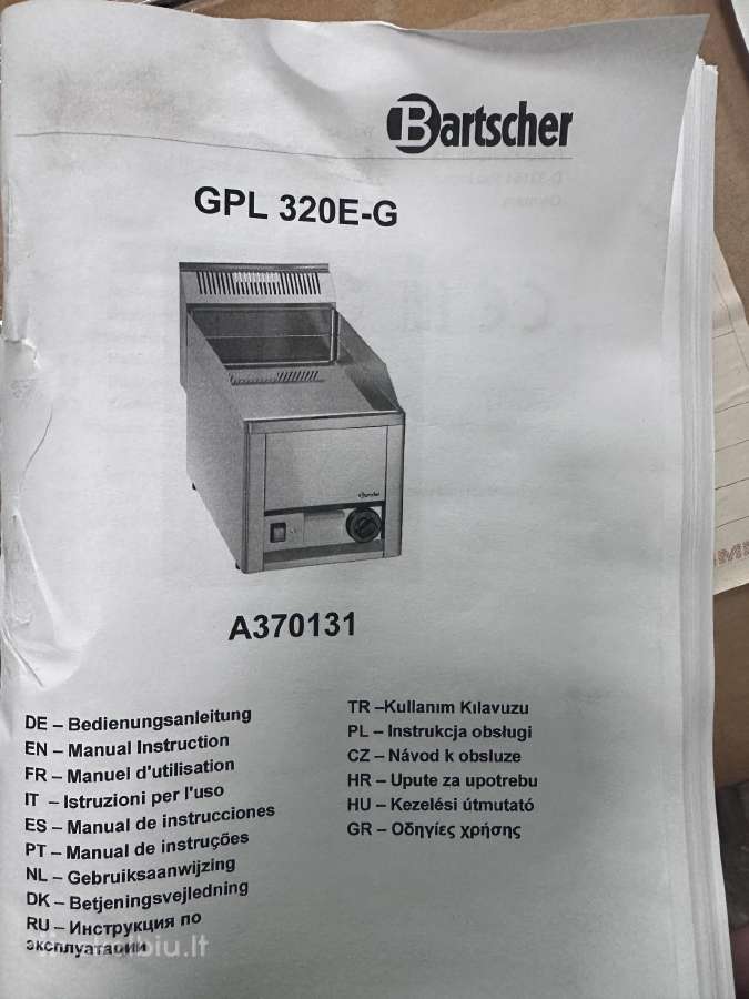 Kepimo plokštuma Bartscher Gpl 320e-g - nuotraukos Nr. 3