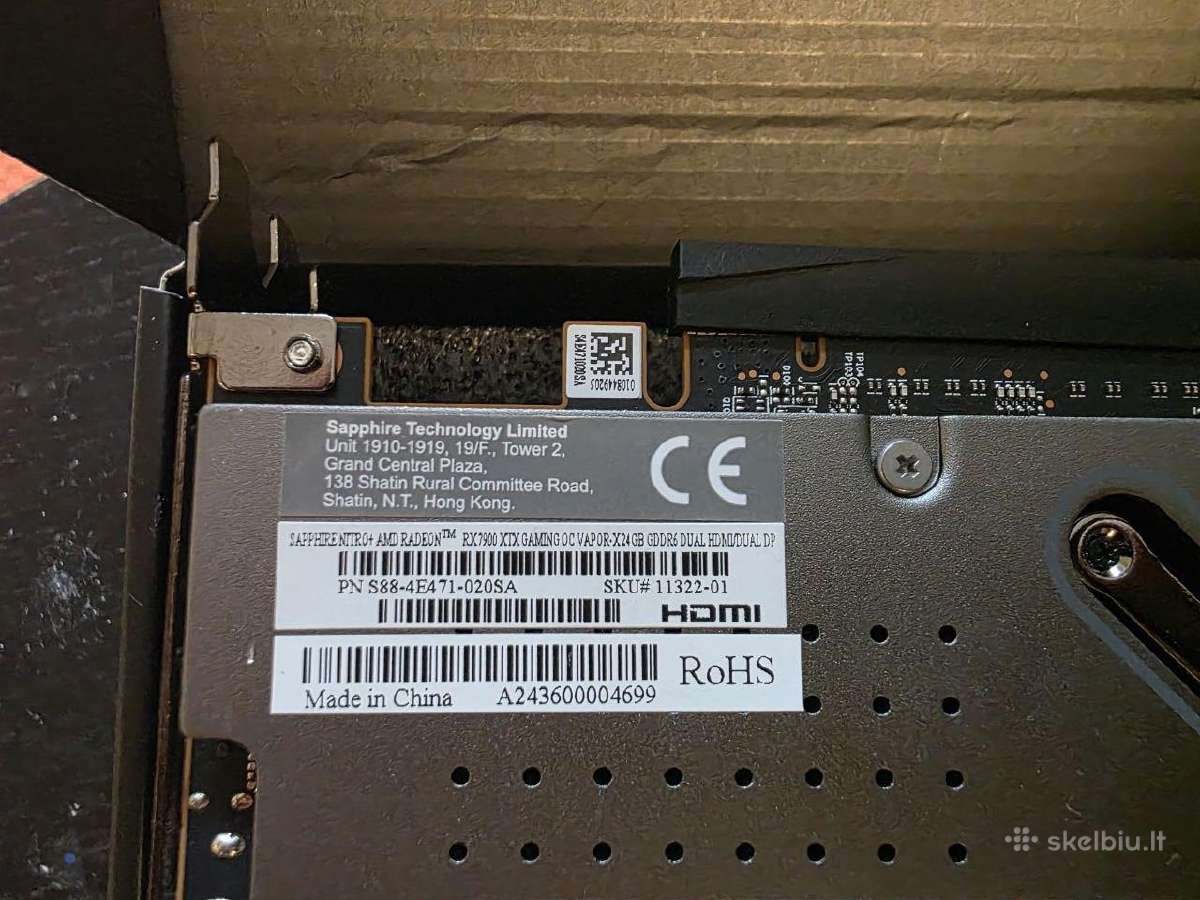 Sapphire Nitro+ Rx 7900 Xtx Vapor-x 24gb Gddr6 - nuotraukos Nr. 3