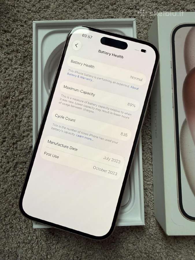 iPhone 15 128gb - nuotraukos Nr. 7