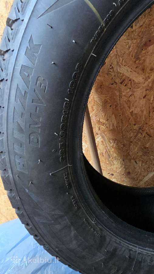 Žieminės padangos Bridgestone Blizzak 225/60 R18 - nuotraukos Nr. 6
