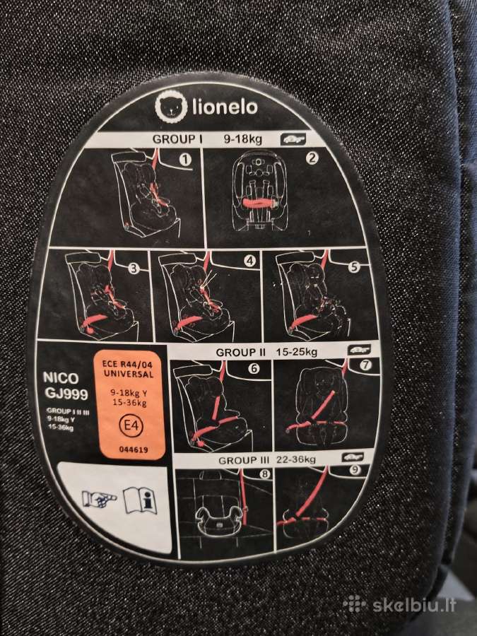 Autokėdutės Lionelo Nico Gj999 - nuotraukos Nr. 2