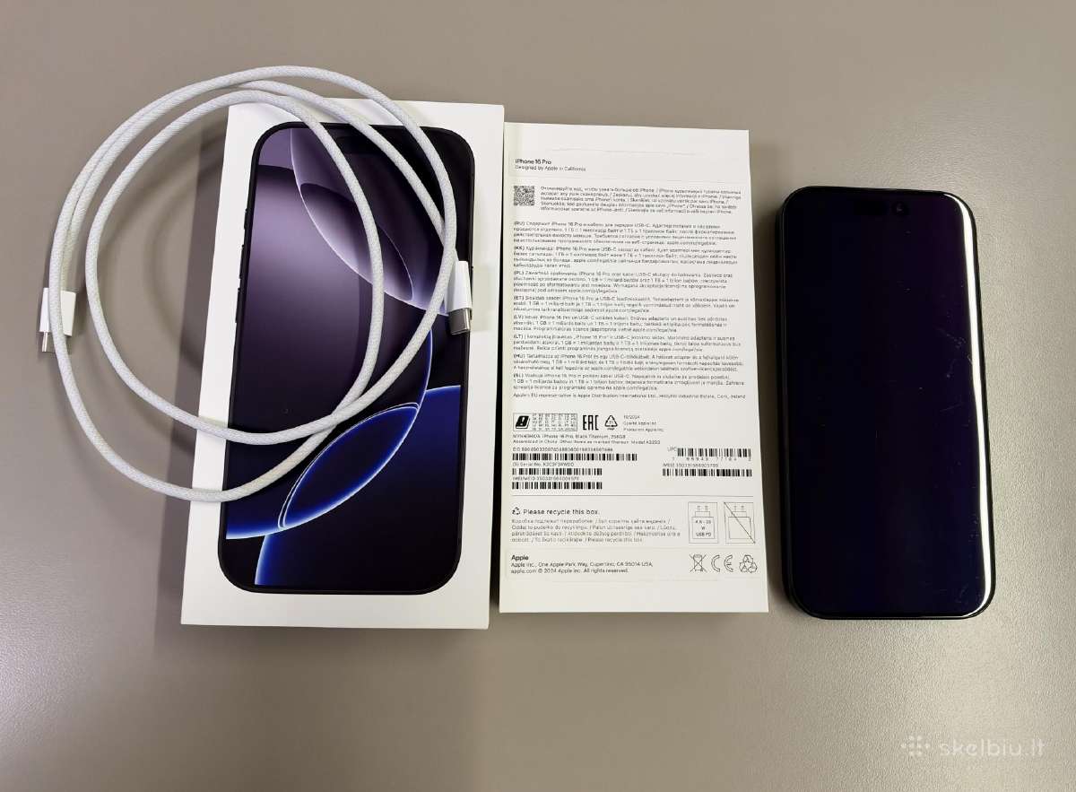 iPhone 16pro 256 GB - nuotraukos Nr. 4