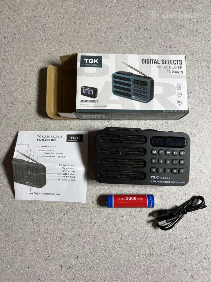 Nešiojamas Bluetooth / Fm radijas ir Mp3 grotuvas - nuotraukos Nr. 3