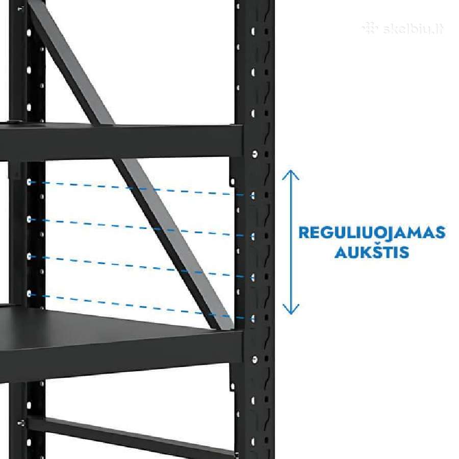Stelažas 2500x1200x500 Rehalt Systems 7 lentynų - nuotraukos Nr. 5