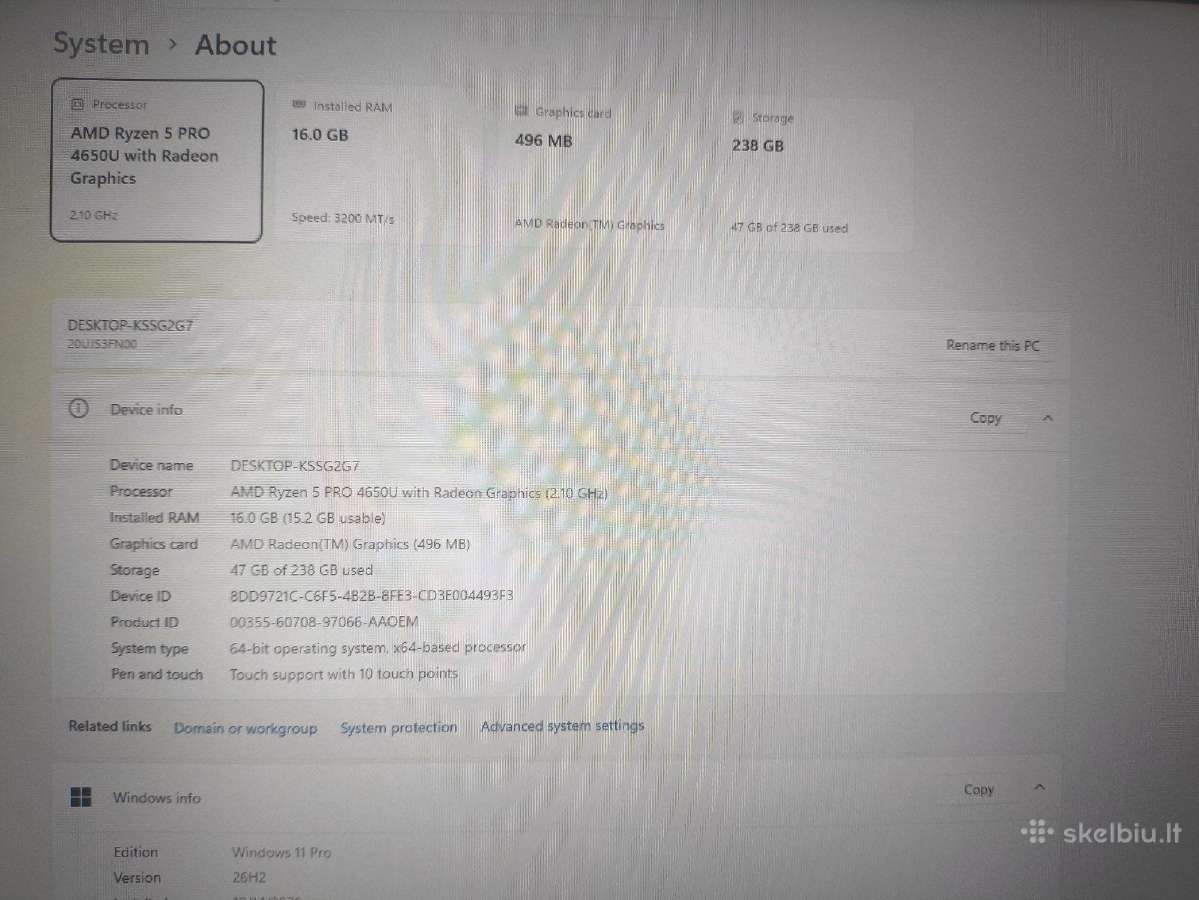 Latitude 5290 12.5 HD Tn i5-8250u 8gb 256gb 19% - nuotraukos Nr. 4
