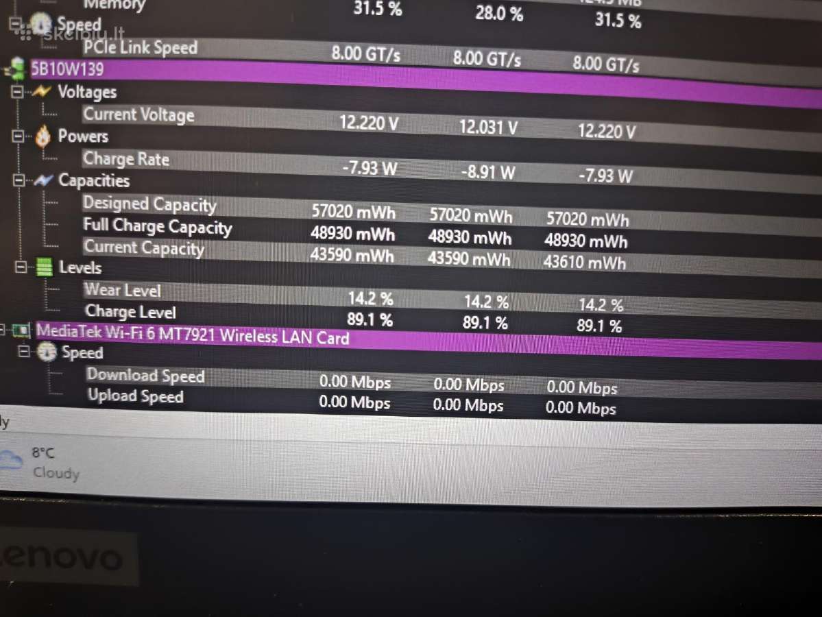 Latitude 5290 12.5 HD Tn i5-8250u 8gb 256gb 19% - nuotraukos Nr. 6