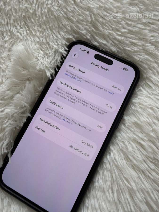 iPhone 15 Pro Max 256gb Blue Titanium - nuotraukos Nr. 7