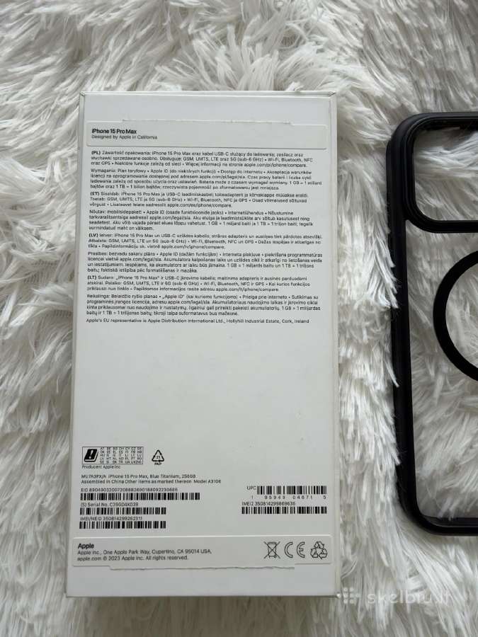 iPhone 15 Pro Max 256gb Blue Titanium - nuotraukos Nr. 8