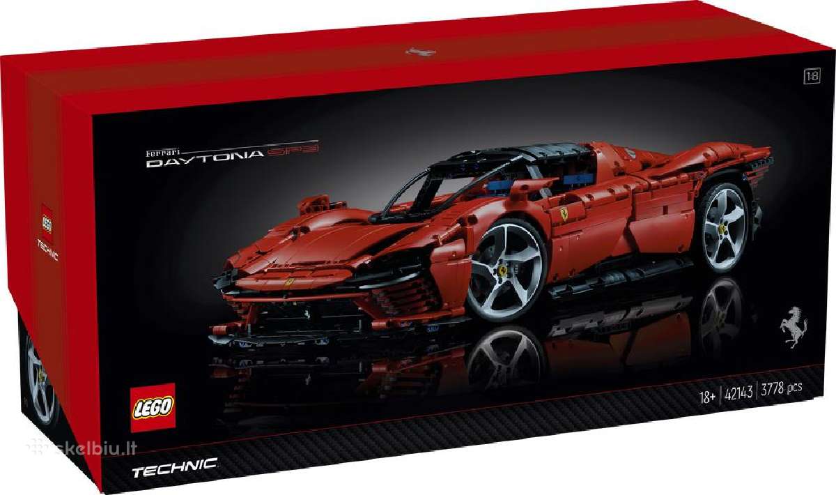 Naujas, originalus Lego Ferrari Daytona 42143 - nuotraukos Nr. 3