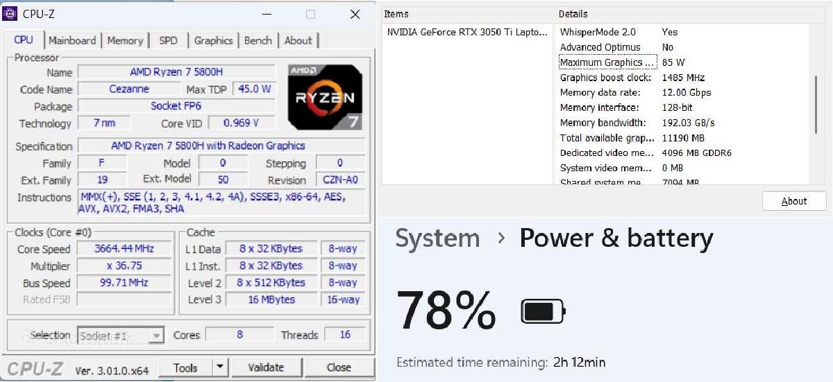 Ideapad Gaming 3 R7 5800h 3050 Ti 16 GB - nuotraukos Nr. 4