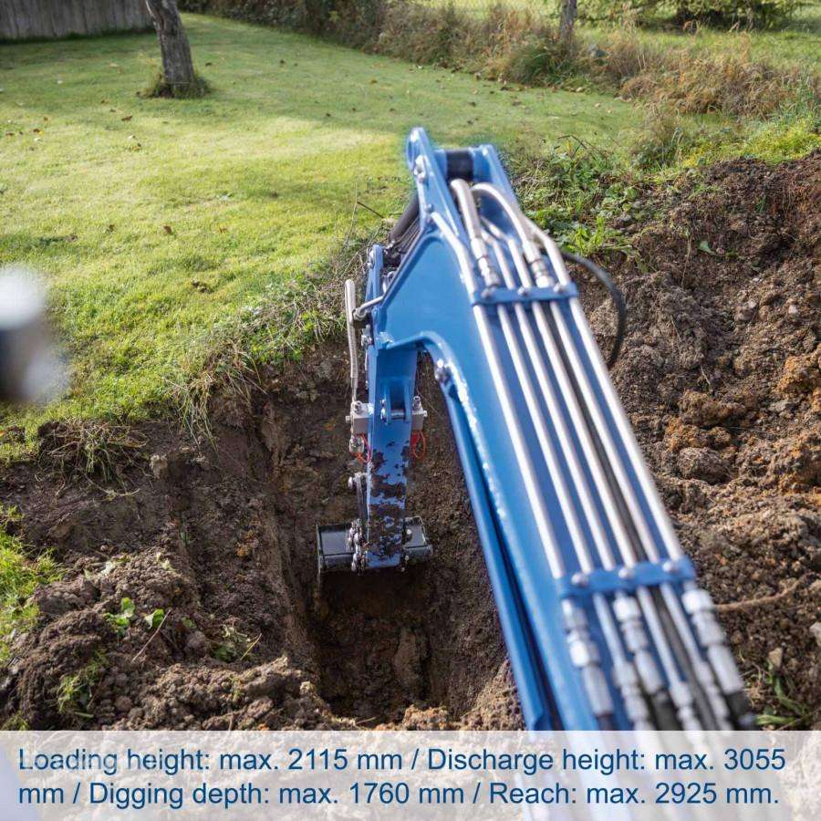 Mini-excavator Exc1400 Scheppach - nuotraukos Nr. 3