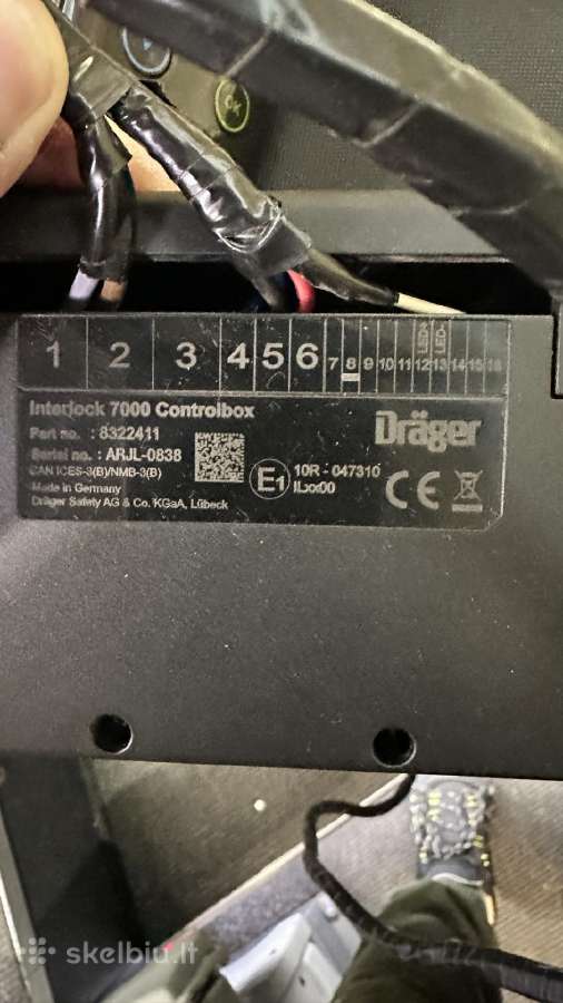 Alkoblokas Dräger Interlock 7000 - nuotraukos Nr. 7