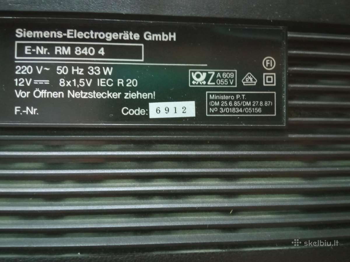 Magnetola Siemens Rm 840. - nuotraukos Nr. 4