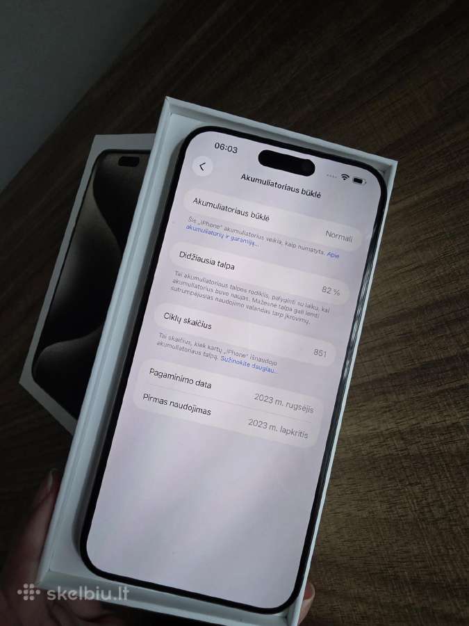 iPhone 15pro max 512gb - nuotraukos Nr. 8