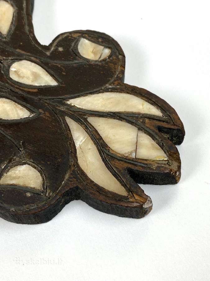 Sieninė, pakabinama lentyna su perlamutru - nuotraukos Nr. 11