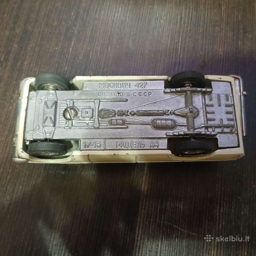 Sovietinė metalinė mašinėlė Moskvič - nuotraukos Nr. 6