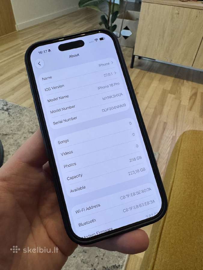 Apple iPhone 16 Pro, 256gb su garantija! - nuotraukos Nr. 9