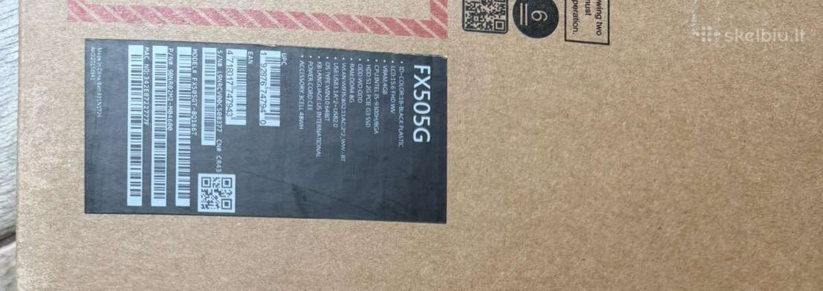 Asus Tuf Gaming Fx505g Kompiuteris - nuotraukos Nr. 7