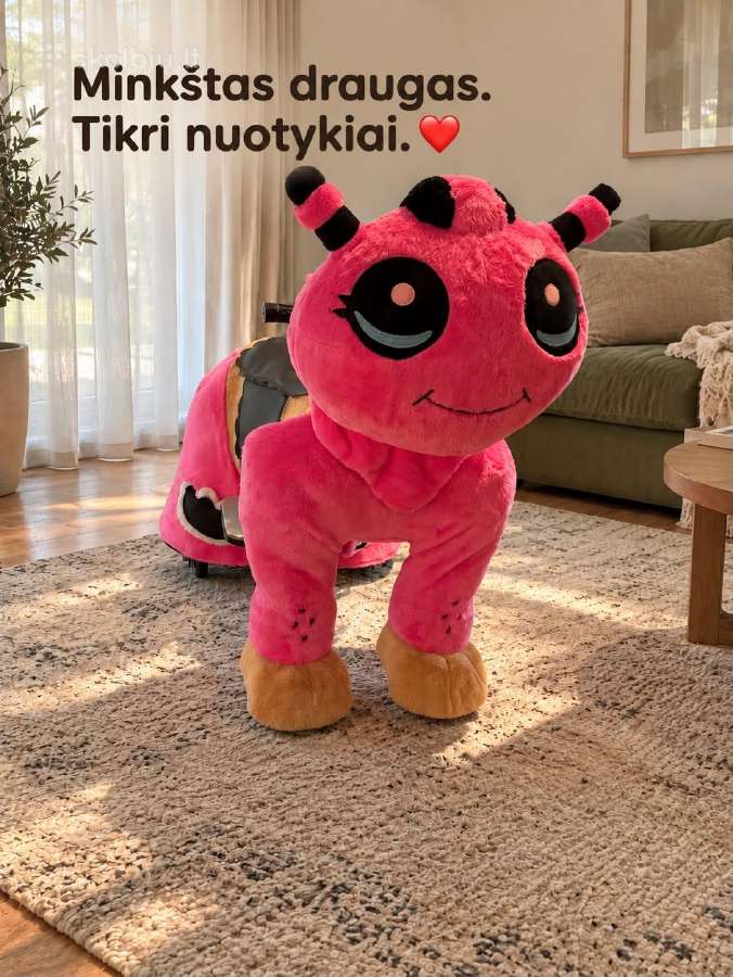 Pliušiniai važiuojantys žaislai - nuotraukos Nr. 2