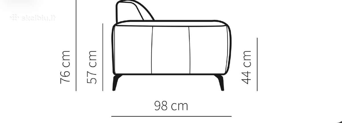 Odinė sofa - nuotraukos Nr. 5