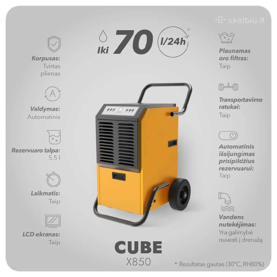 Drėgmės surinkėjas Adolus Cube X850 - nuotraukos Nr. 5