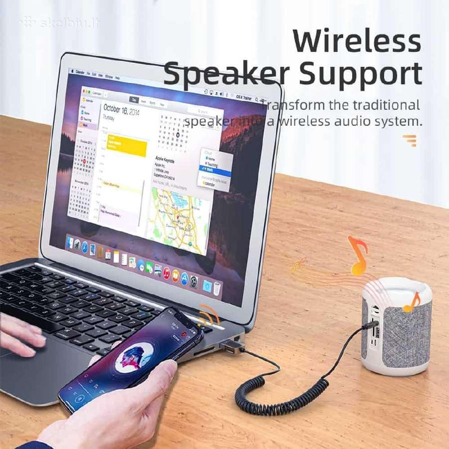 Essager Bluetooth 5.0 Aux adapteris automobiliui - nuotraukos Nr. 5