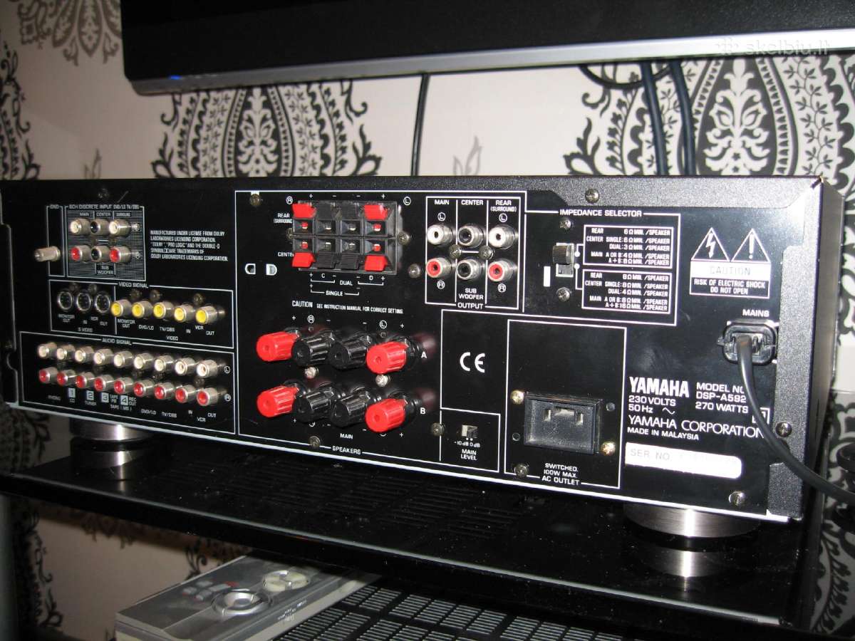 Yamaha Dsp-a592, Rx-v1300rds, Dsp-a1092. - nuotraukos Nr. 11