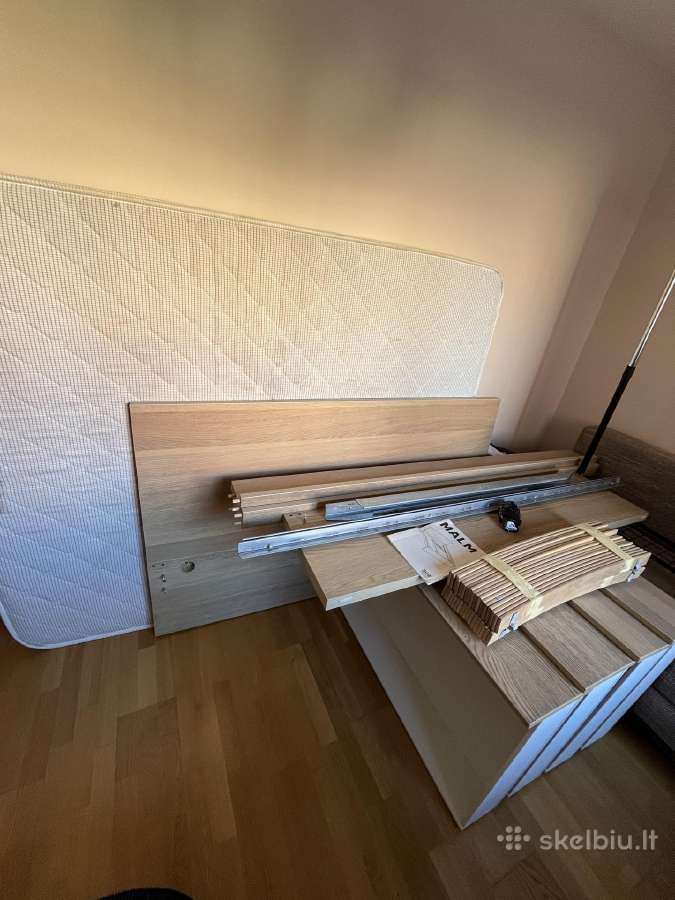 Dvigulė lova 150x200 su 4 stalčiais iš šonų - nuotraukos Nr. 3