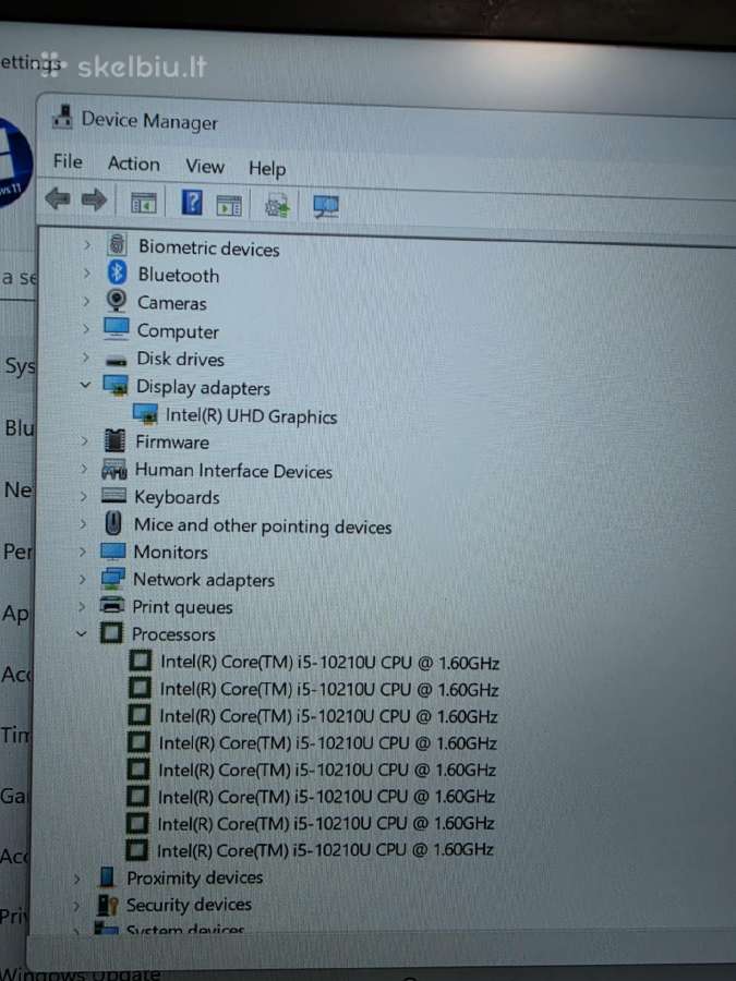 Lenovo X1 Carbon Gen 8. i5- 10210u. Nauja kaina. - nuotraukos Nr. 9