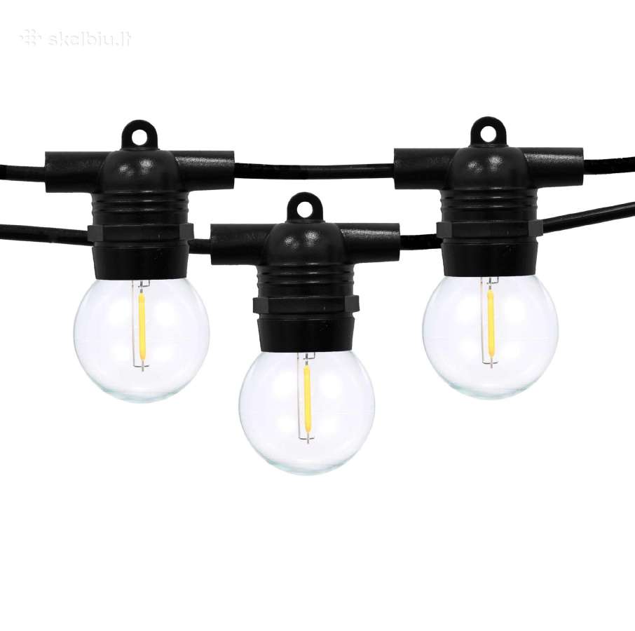 Lauko girlianda (LED lemputės) 10 m Glow juoda - nuotraukos Nr. 2