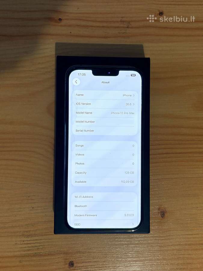 Apple iPhone 13 Pro Max 128 GB Graphite 91% - nuotraukos Nr. 6