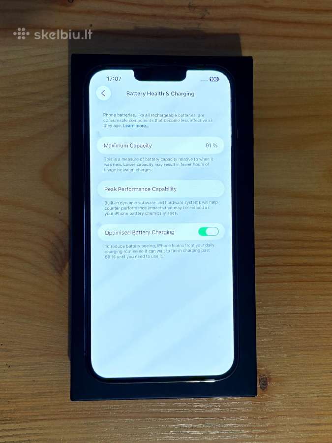 Apple iPhone 13 Pro Max 128 GB Graphite 91% - nuotraukos Nr. 2