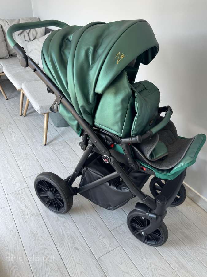 Vežimėlis 3 in 1 ,Zeo Eco Camarelo su priedais - nuotraukos Nr. 2