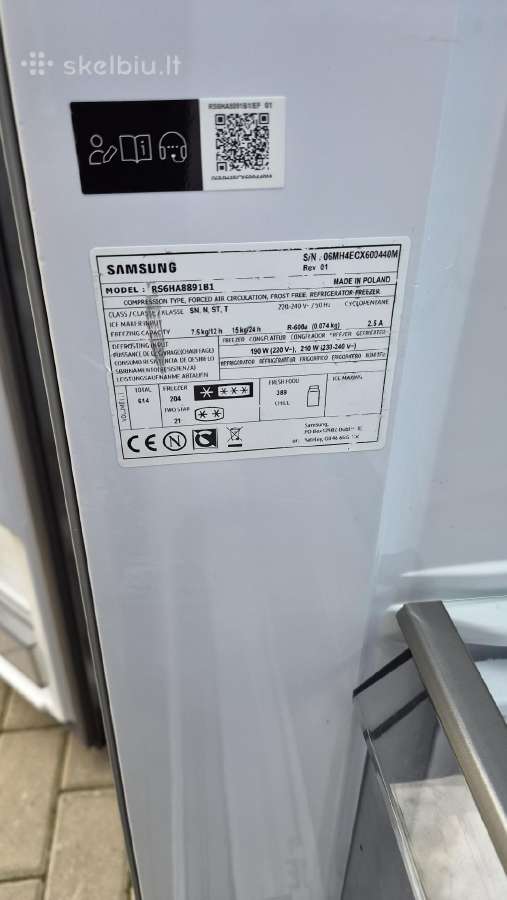 Saldytuvas Samsung dviduris - nuotraukos Nr. 9