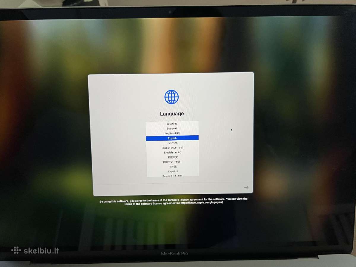 Macbookpro 16" 2019 intel i7 16gb RAM 512gb SSD - nuotraukos Nr. 10