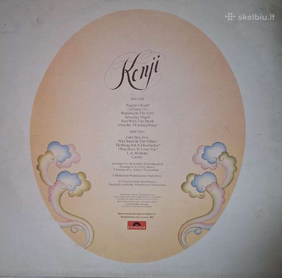 Kenji Sawada plokštelė () albumas „kenji“ - nuotraukos Nr. 2