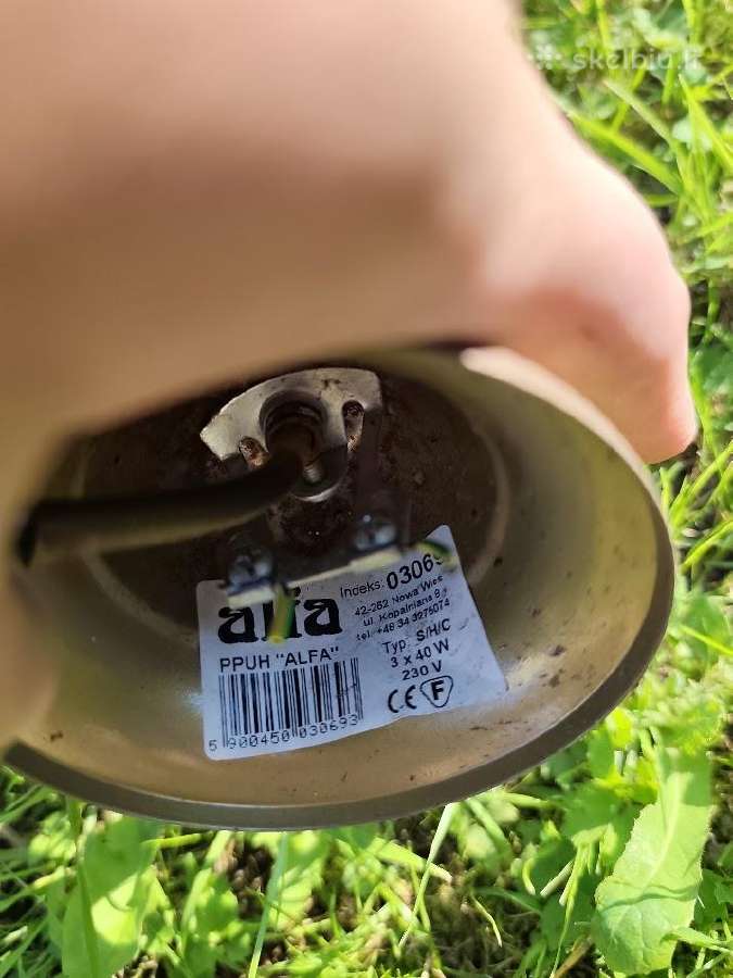 3 Šviestuvai alfa, 2 sieniniai, 1 lubinis - nuotraukos Nr. 9