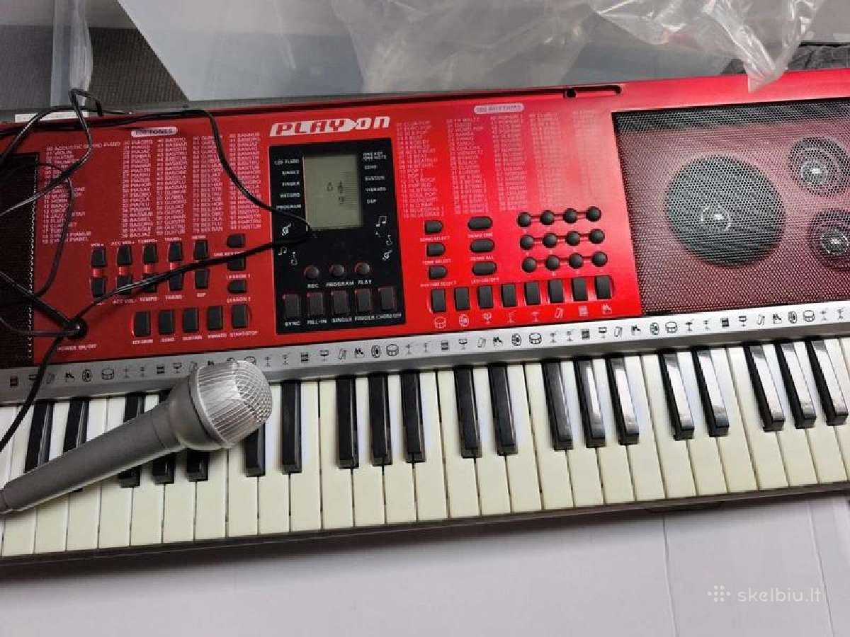 Vaikiškas sintezatorius su mikrofonu - nuotraukos Nr. 5
