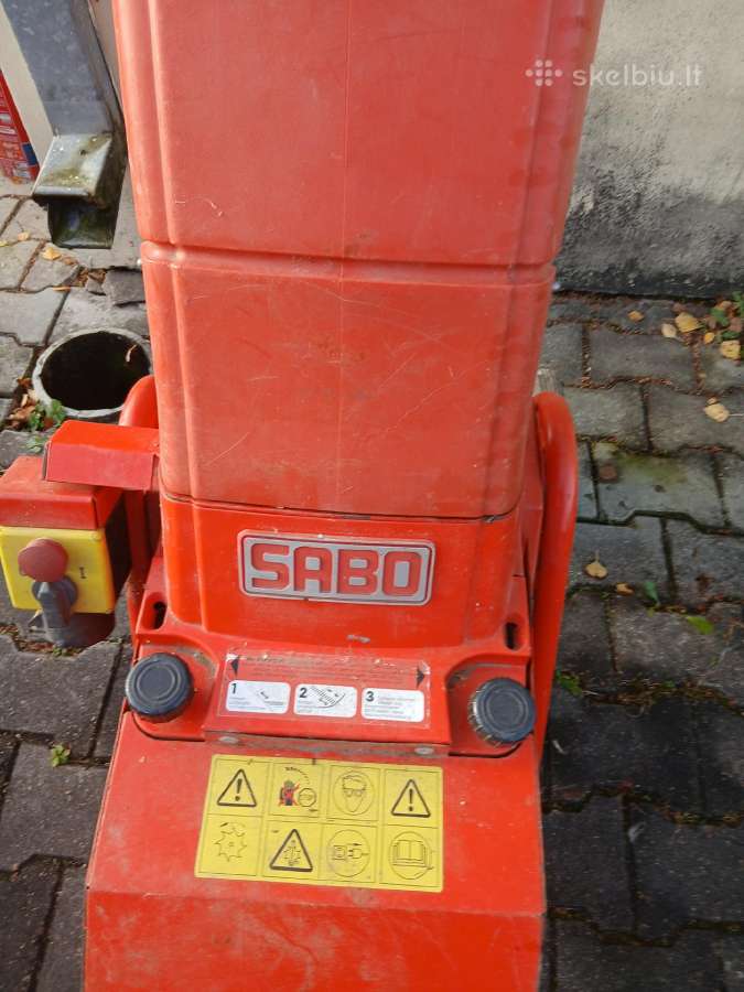 Naudotas vokiškas šakų smulkintuvas Sabo - nuotraukos Nr. 5