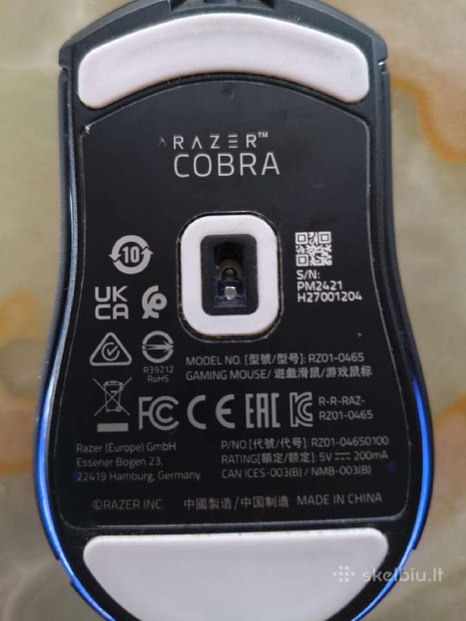 Razer Cobra laidinė žaidimų pelė (Rgb) - nuotraukos Nr. 3