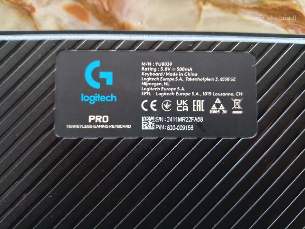 Logitech G Pro Tkl mechaninė žaidimų klaviatūra - nuotraukos Nr. 2