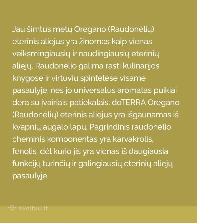 Naujas Doterra eterinis aliejus Oregano 5 ml - nuotraukos Nr. 4