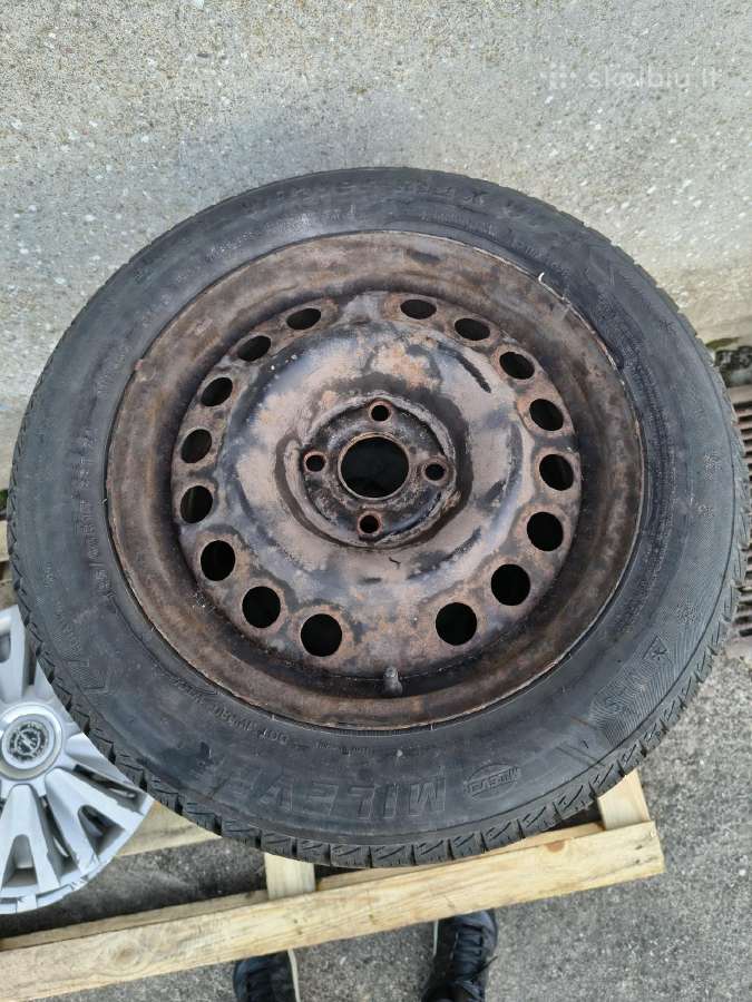 185/60 R15 žieminės padangos + ratlankiai - nuotraukos Nr. 7