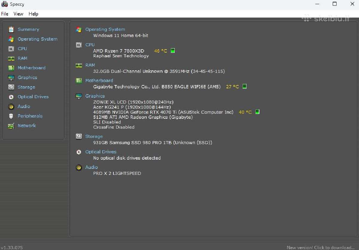 Ryzen 7 7800x3d / Rtx 4070 Ti / 32 GB Ddr5 - nuotraukos Nr. 3