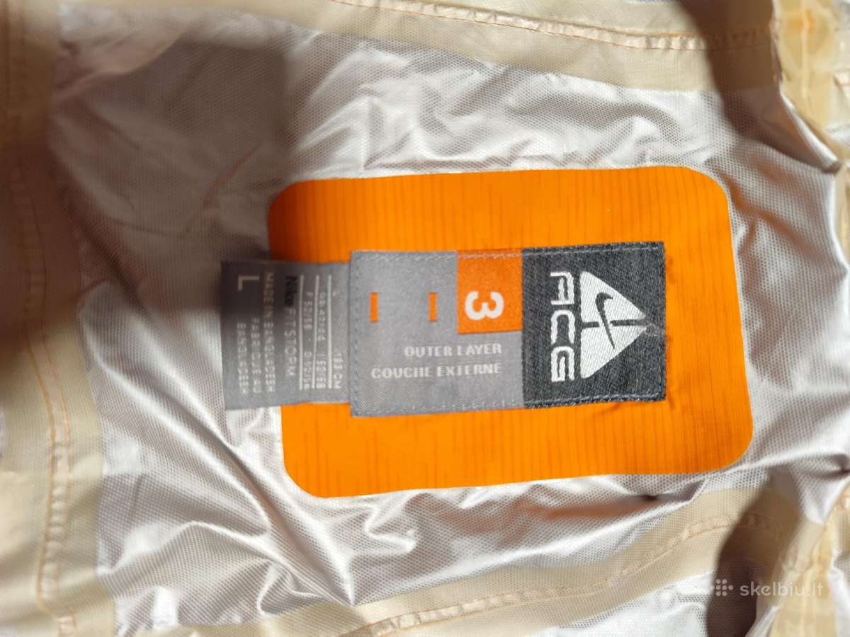 Nike Acg oranžinė striukė nuo lietaus / vėjo - nuotraukos Nr. 4