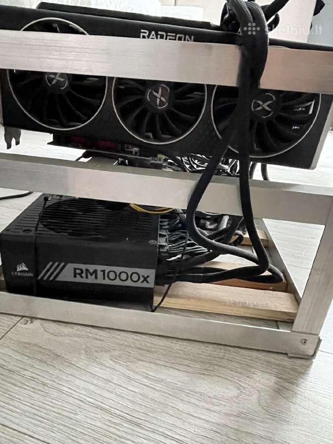 Mining Rig, Gpu, Rx 6800xt 16gb vaizdo plokštės - nuotraukos Nr. 3