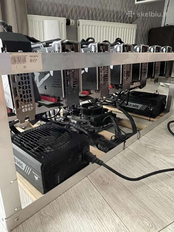 Mining Rig, Gpu, Rx 6800xt 16gb vaizdo plokštės - nuotraukos Nr. 6