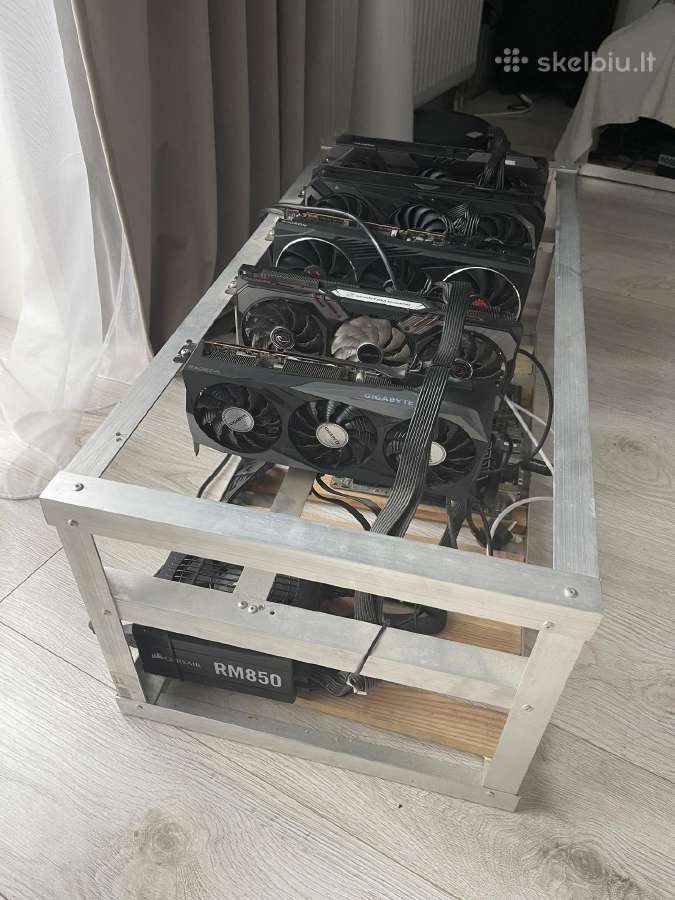 Mining Rig, Gpu, Rx 6800xt 16gb vaizdo plokštės - nuotraukos Nr. 7